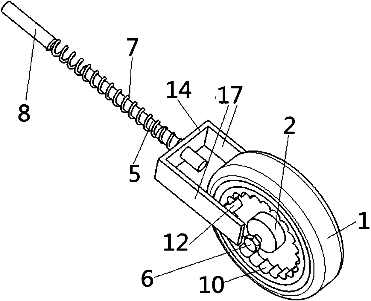 Dandy roll wheel structure