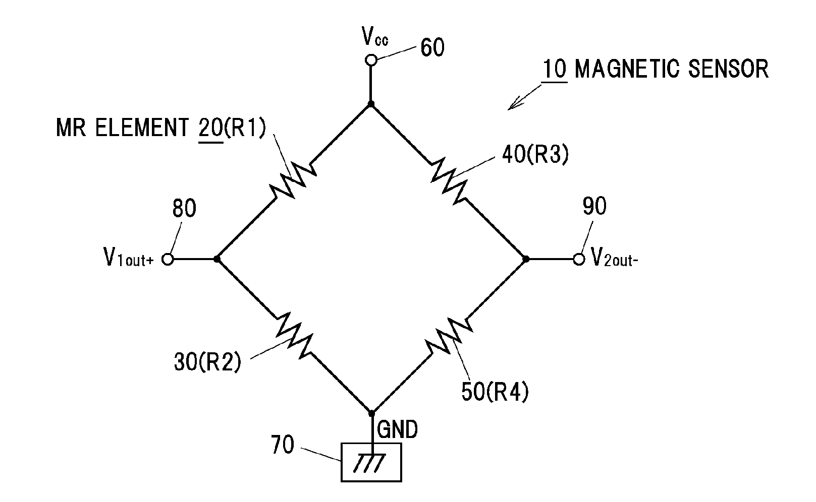 Magnetic sensor and pattern for magnetic sensor