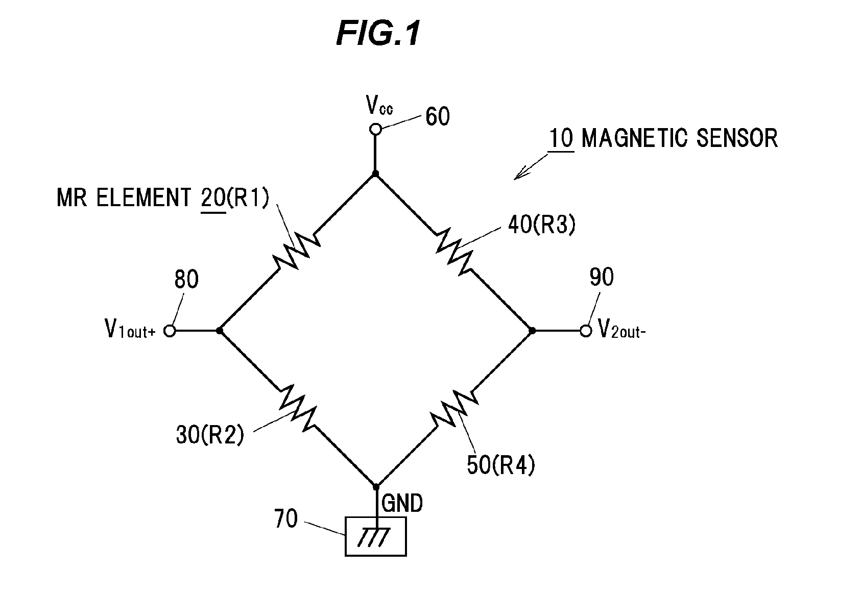 Magnetic sensor and pattern for magnetic sensor