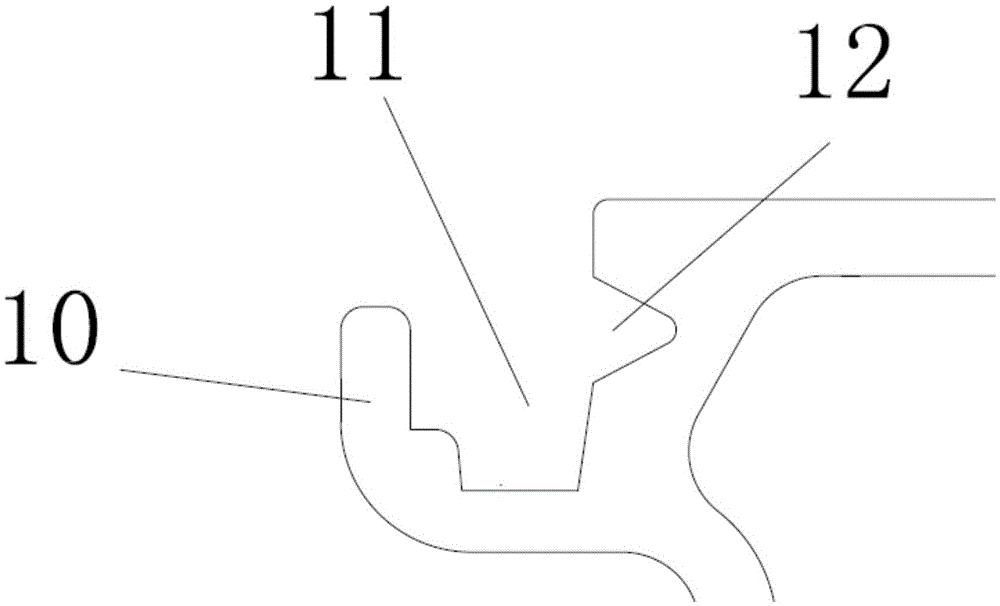 Dispensing structure bringing convenience to connection of filtering strip and proximate matter