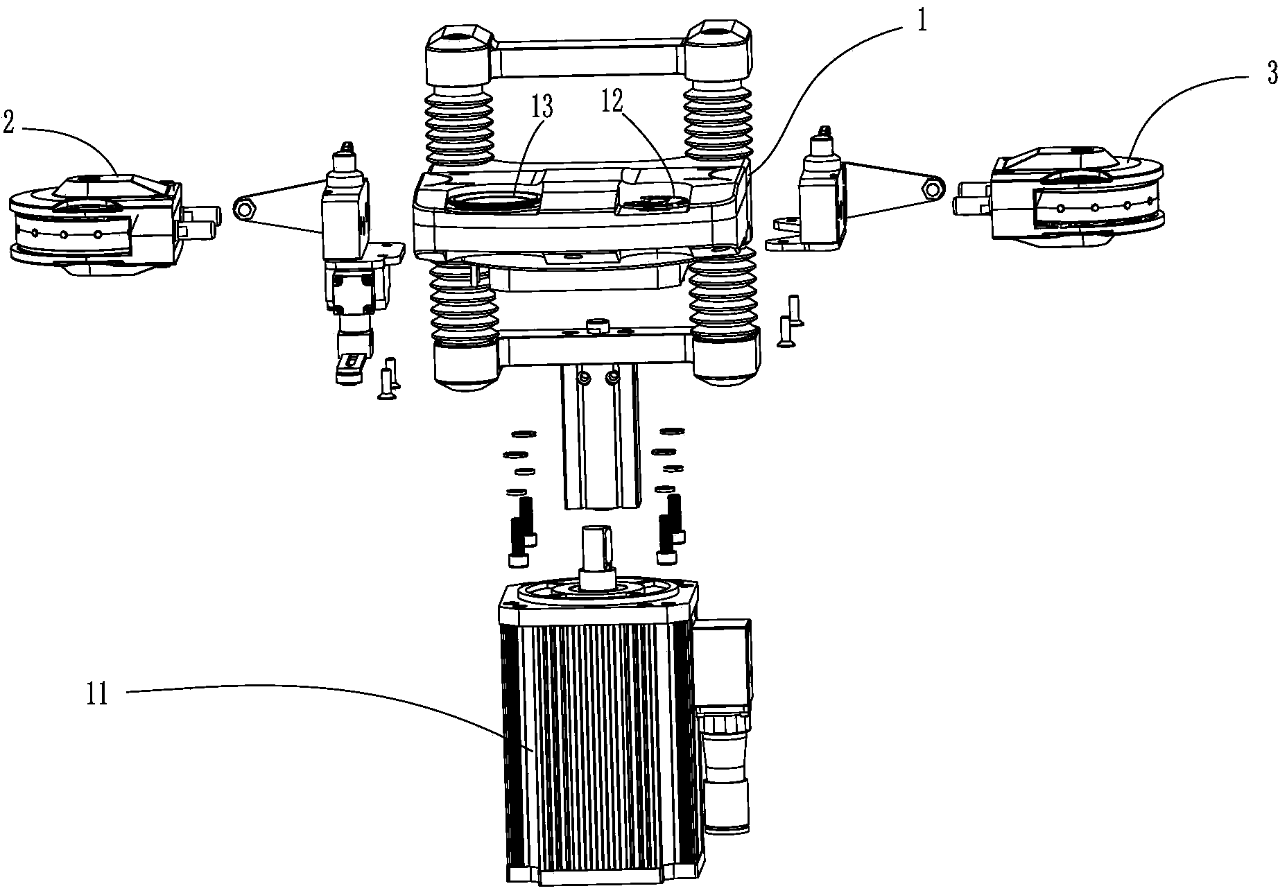 Coping and replacing device of electrode cap