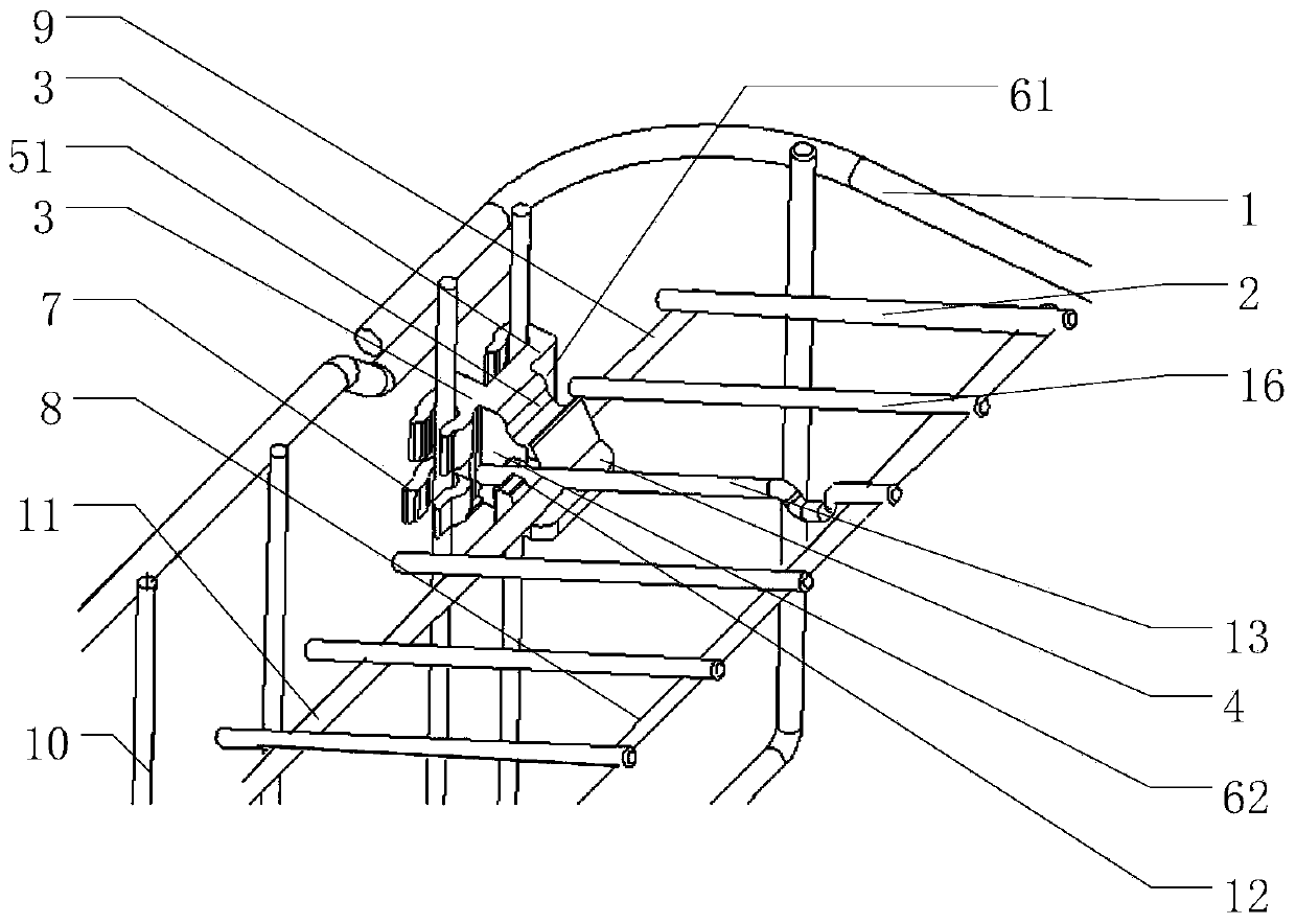 A dishwasher rack