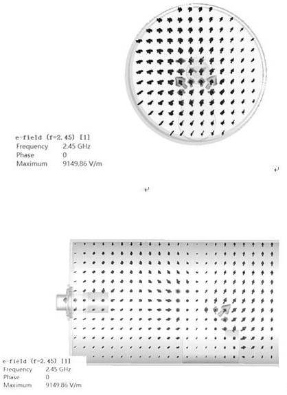 Microwave circular waveguide excitation device