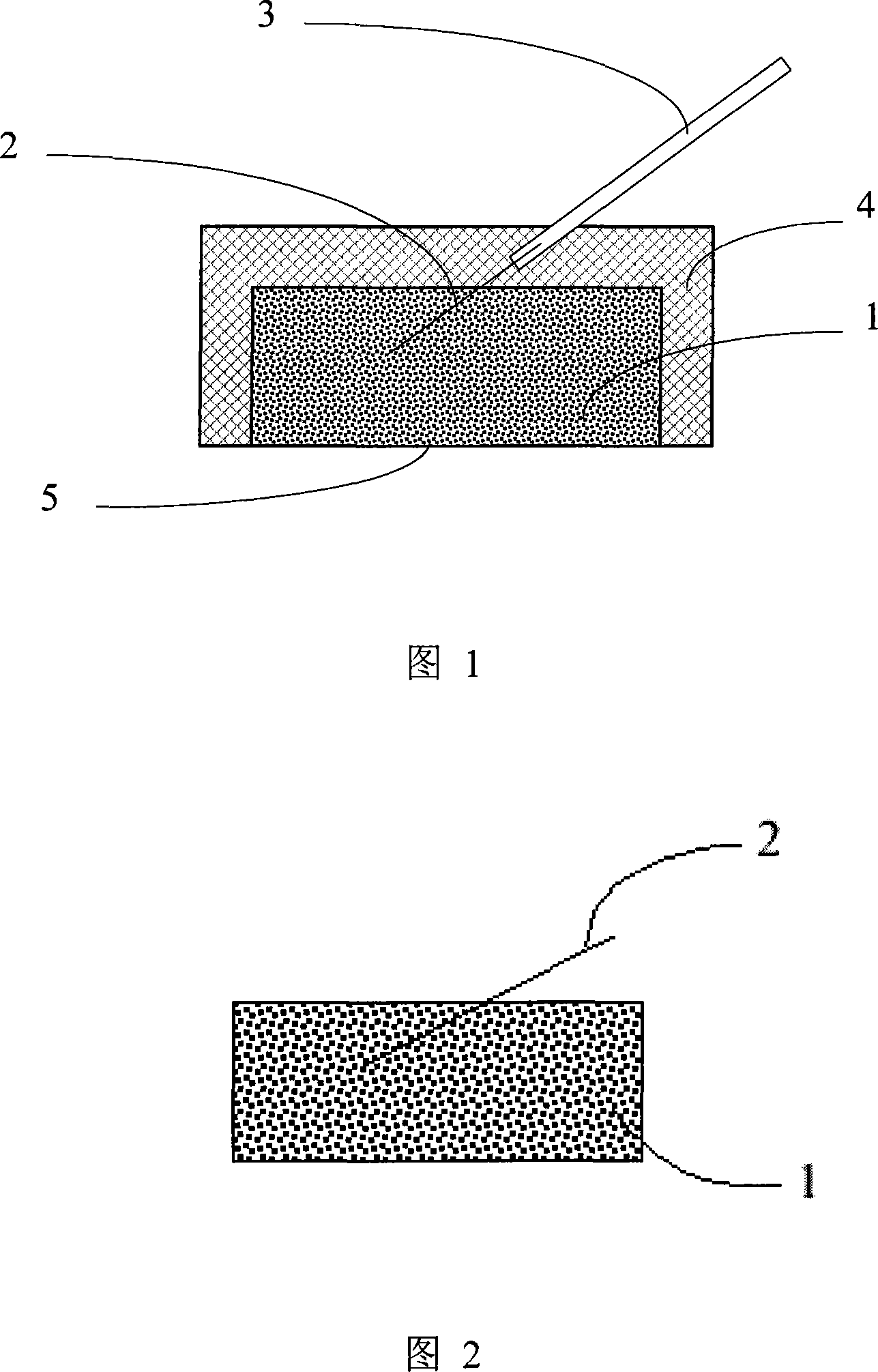 Silver/silver chloride powder solid electrode and preparation method