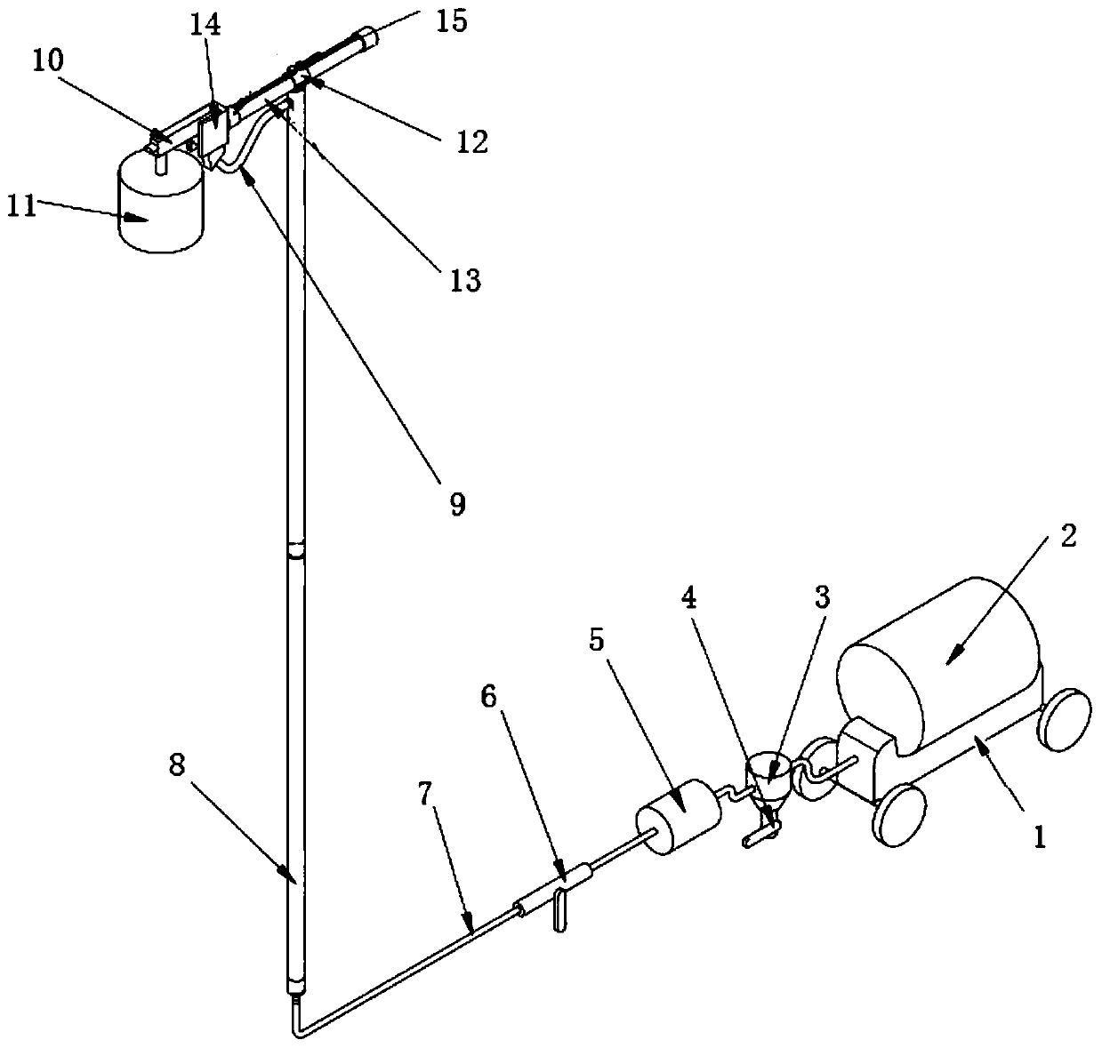 Electrical equipment live purging and cleaning device and operation method