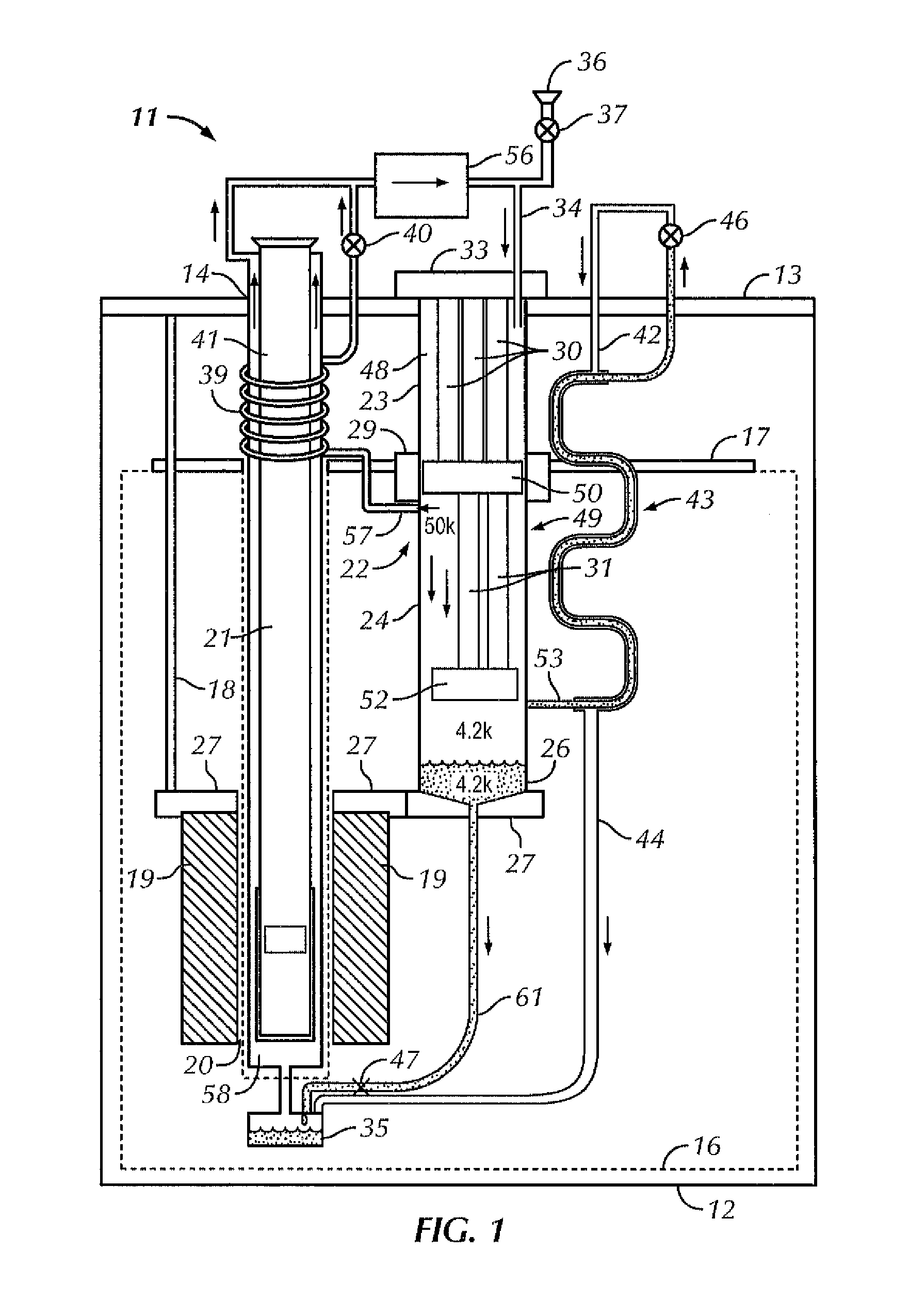 Method and apparatus for controlling temperature in a cryocooled cryostat using static and moving gas