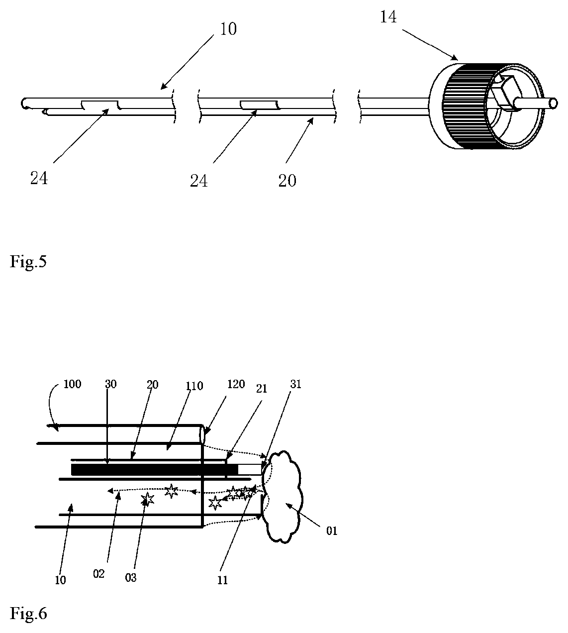 Laser Fiber Probe with Suction