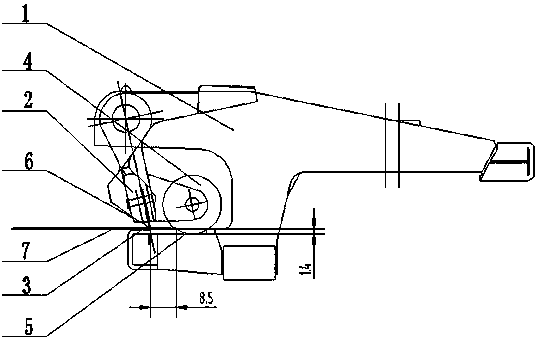 Fabric clip applicable to burred fabric