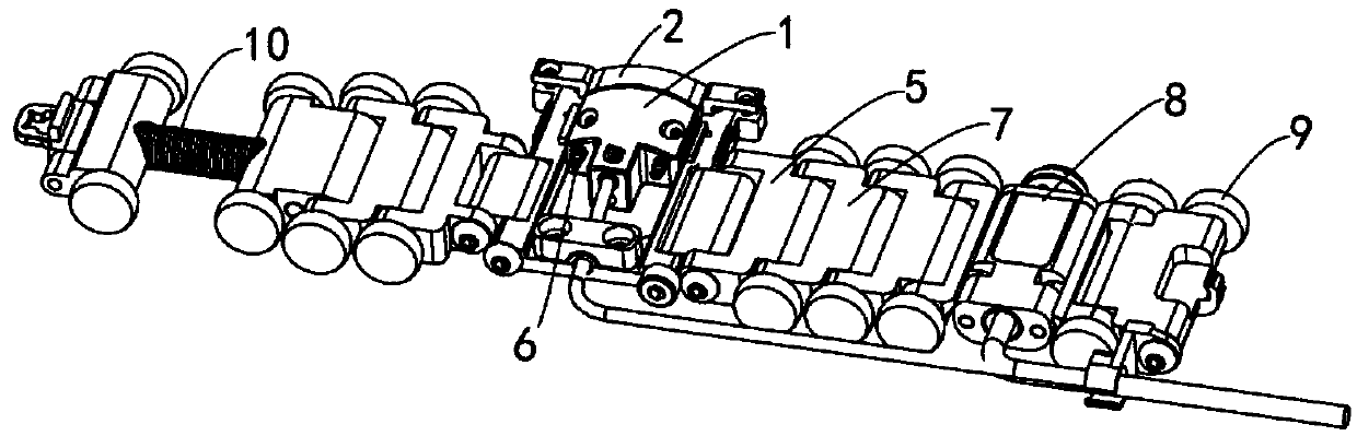 Ultrasonic self-focusing phased-array detecting device for butt weld of small diameter tubes