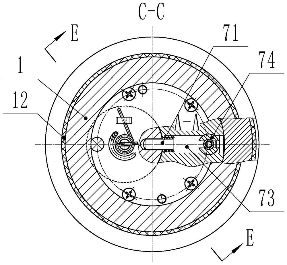 Mortar shell bullet mechanical trigger fuse with penetration time self-adaptive function