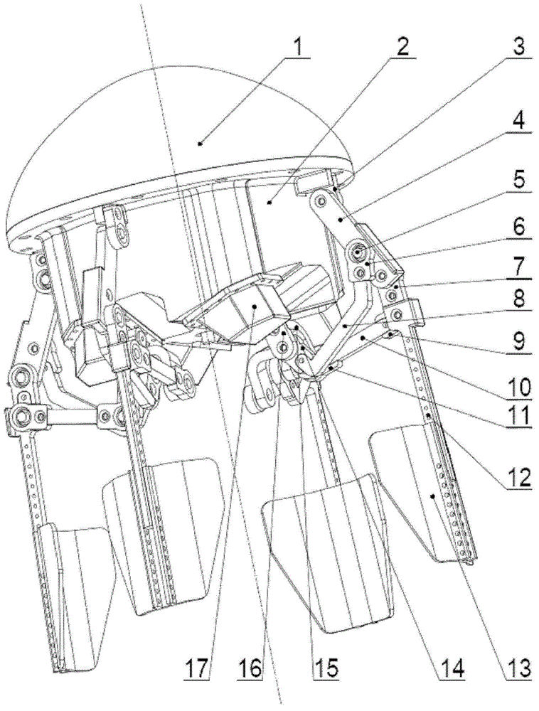 Closed mechanical transmission type machine jellyfish