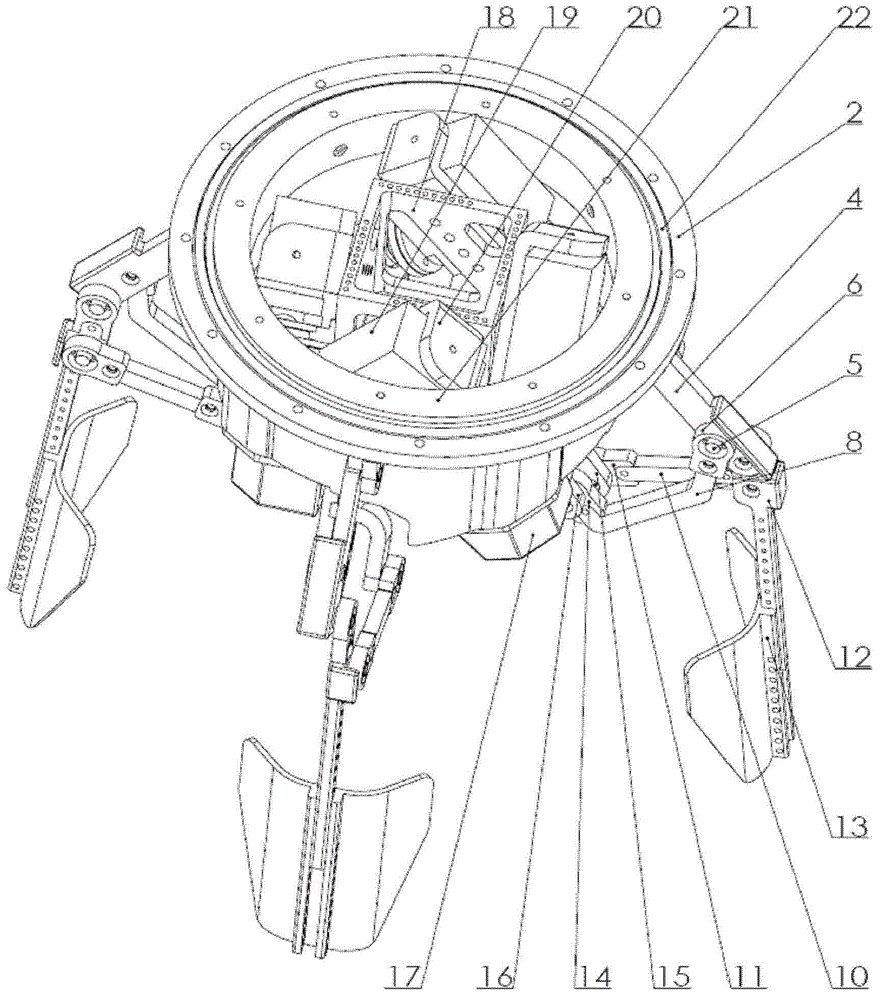 Closed mechanical transmission type machine jellyfish