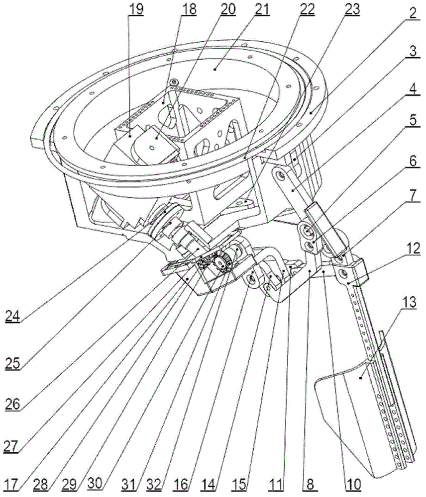 Closed mechanical transmission type machine jellyfish