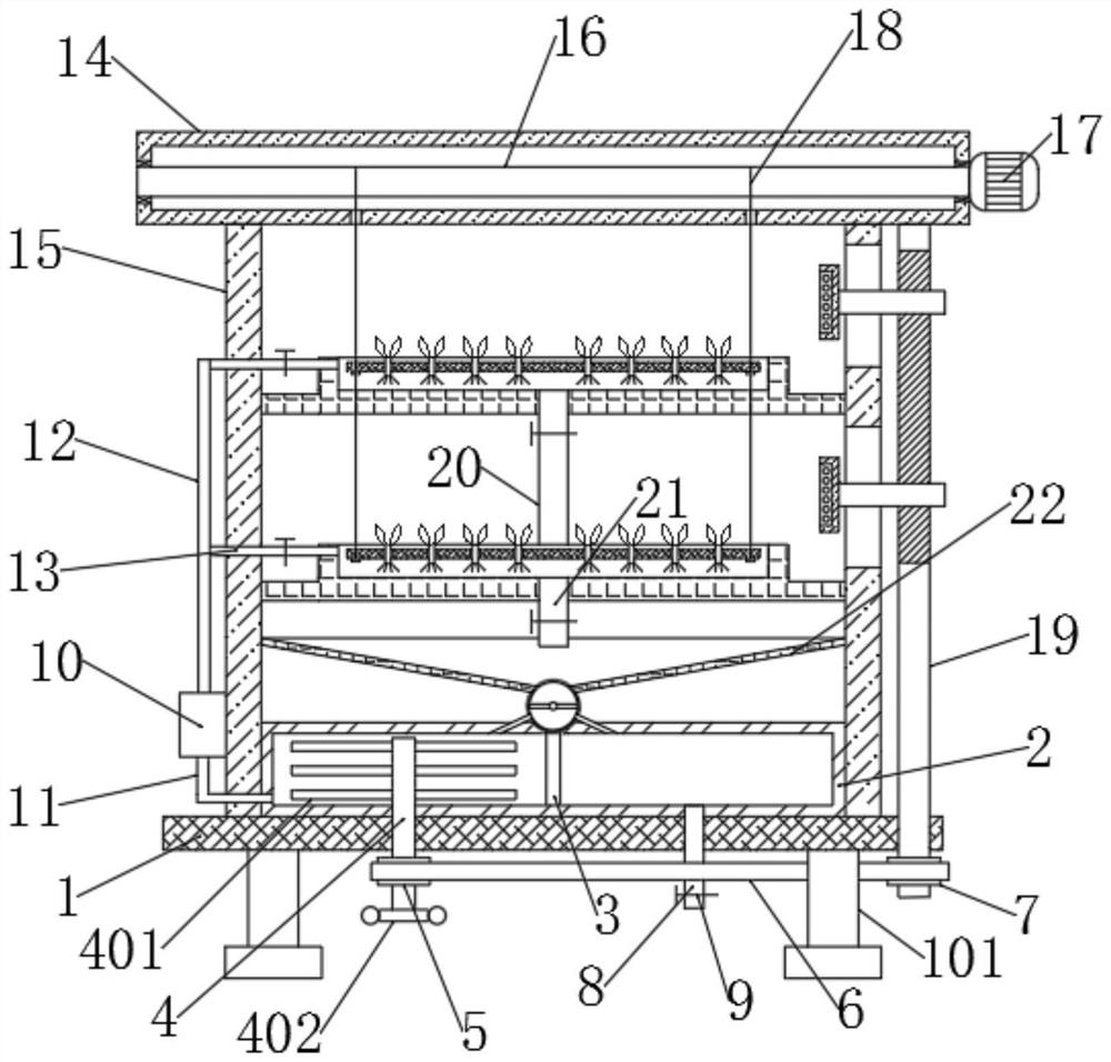 Planting device for soilless culture of stevia rebaudiana