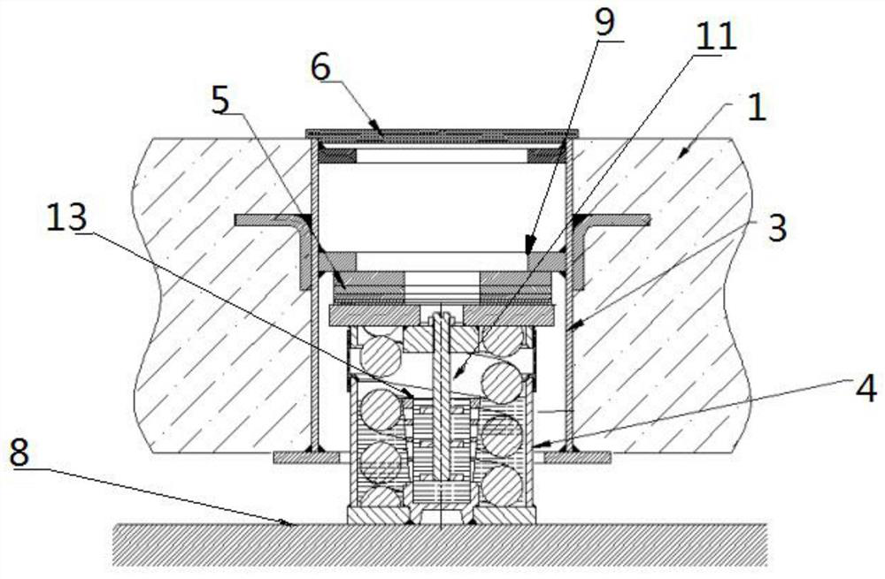 Nonlinear damping vibration isolator, floating slab with nonlinear damping vibration isolator and floating slab track system