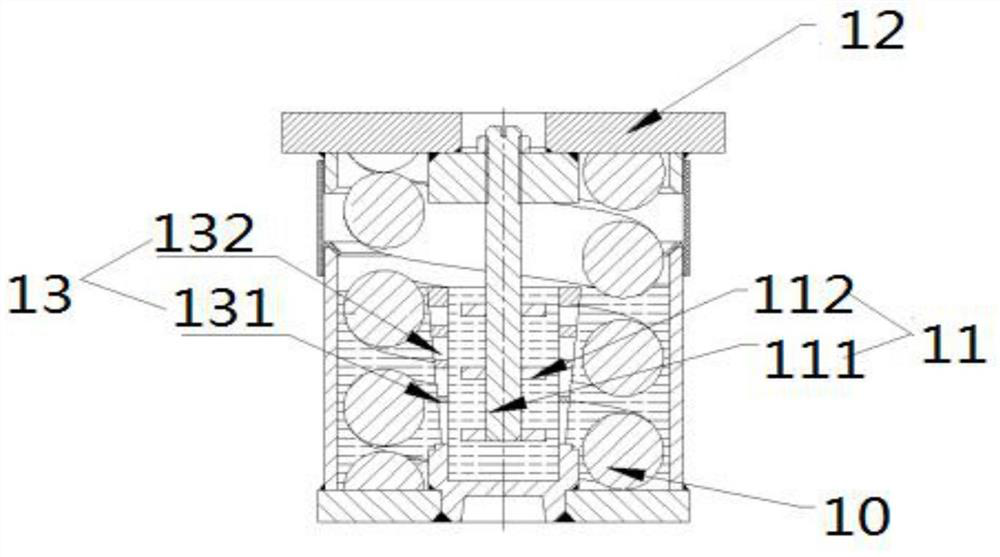 Nonlinear damping vibration isolator, floating slab with nonlinear damping vibration isolator and floating slab track system