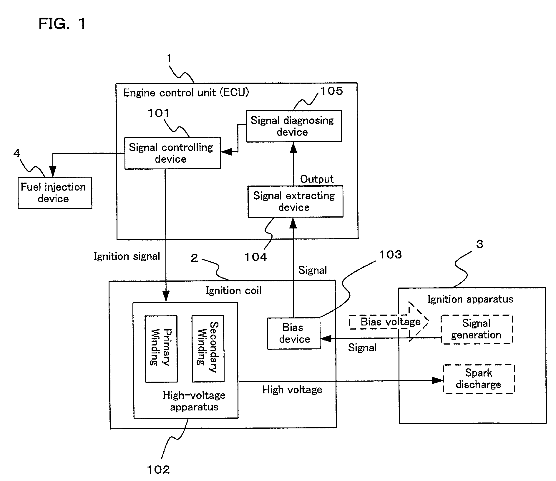 Internal combustion engine ignition controlling apparatus having ignition diagnosing function