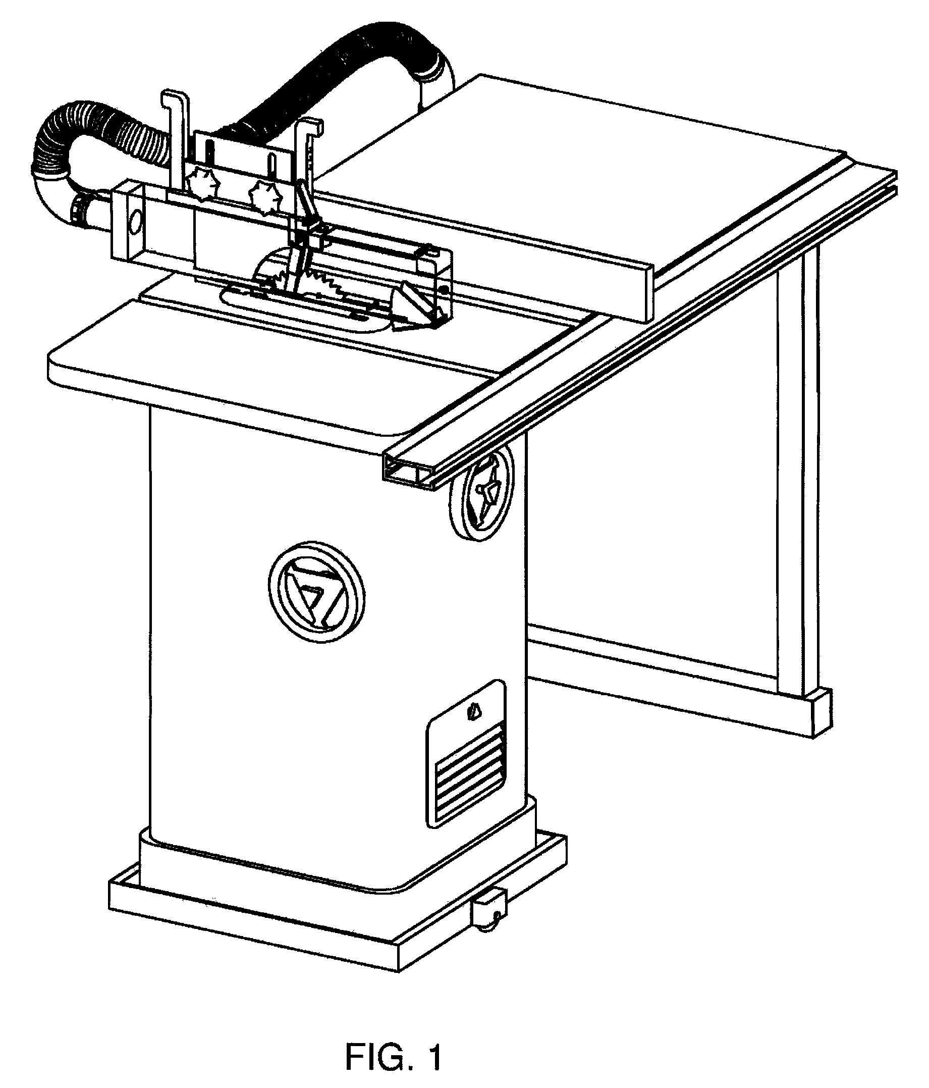 Health and safety system for a table saw