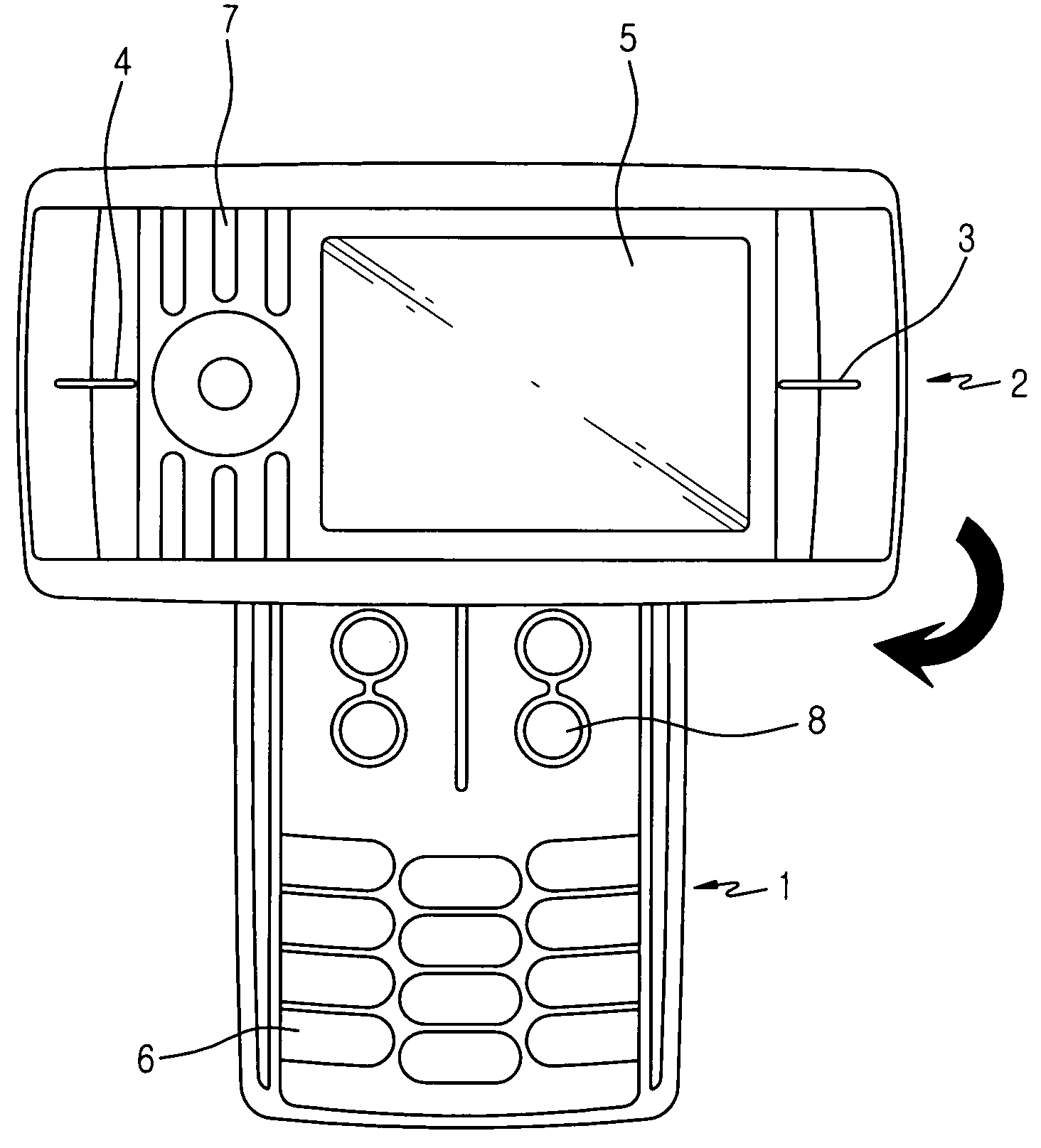 Sliding swing mechanism for portable apparatus