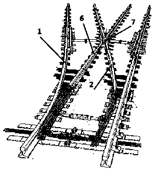 A turnout for increasing train lateral passing speed