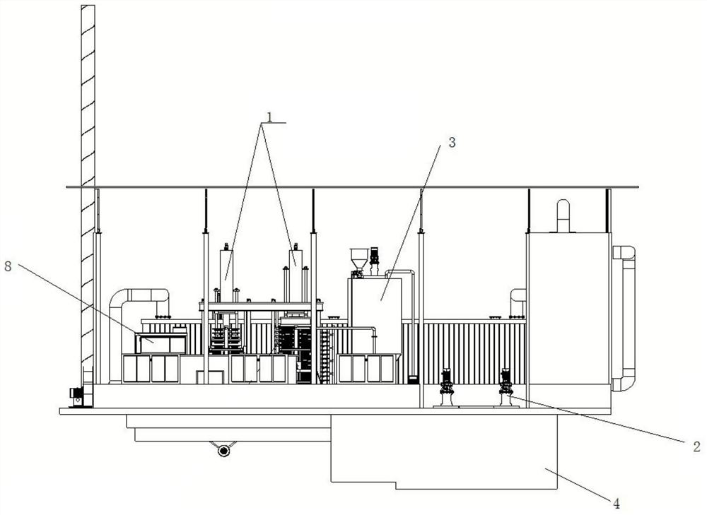 Full-automatic solid-liquid separation system suitable for sludge treatment