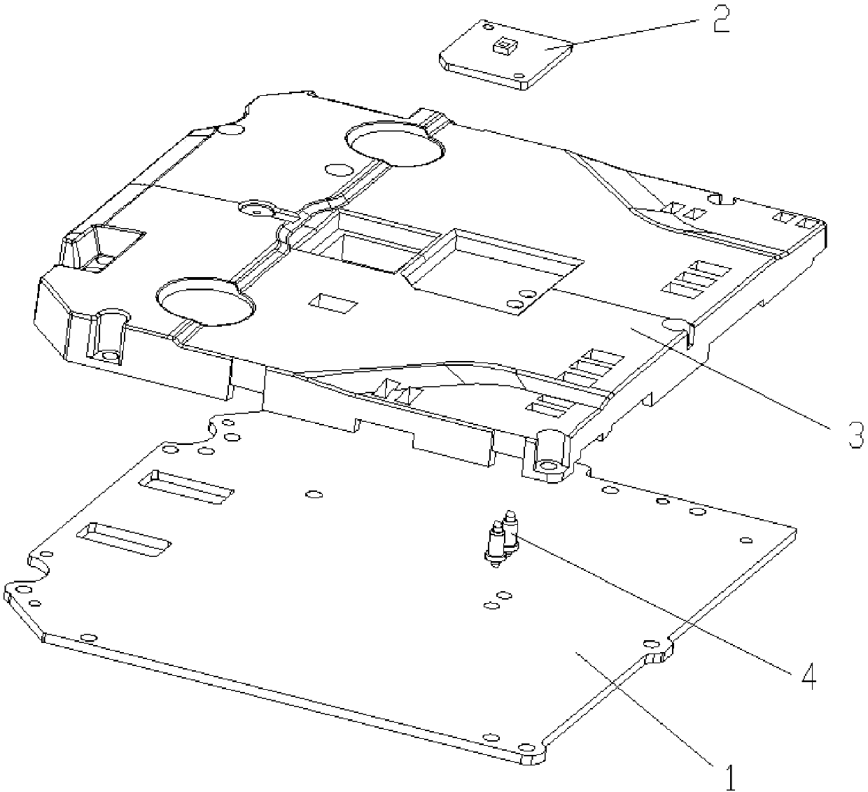 Assembled structure of mainboard and sub-board and terminal device