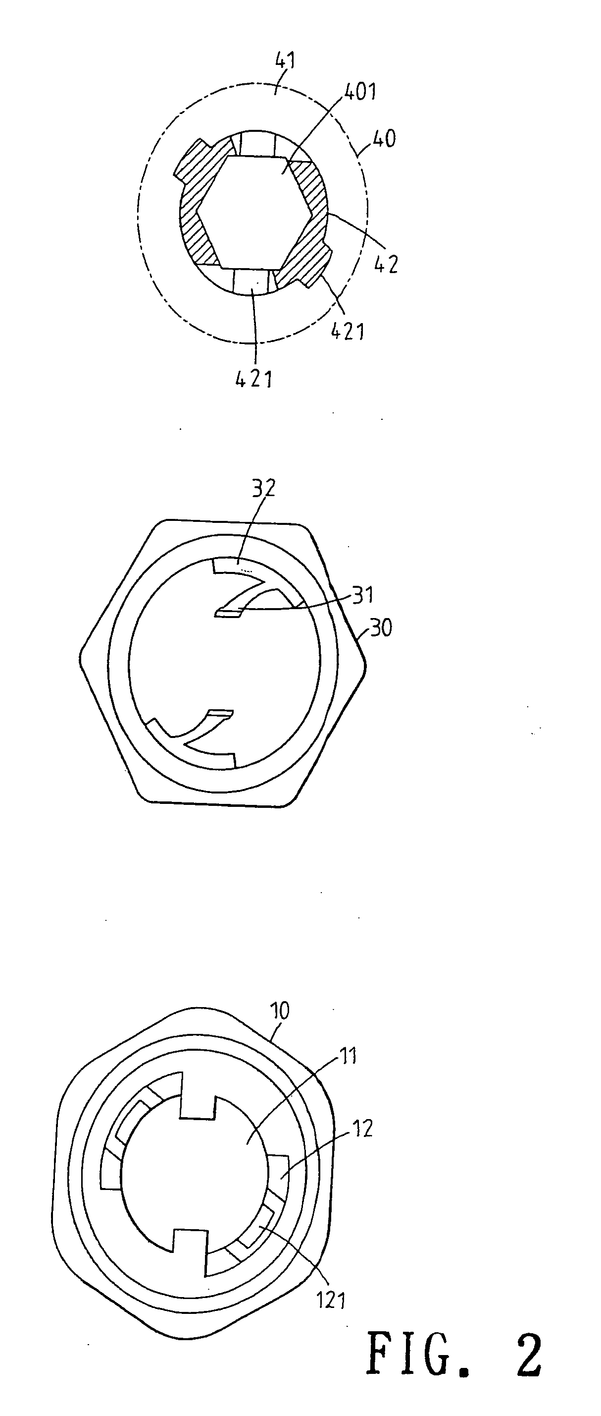 Replacement assembly of handle tool