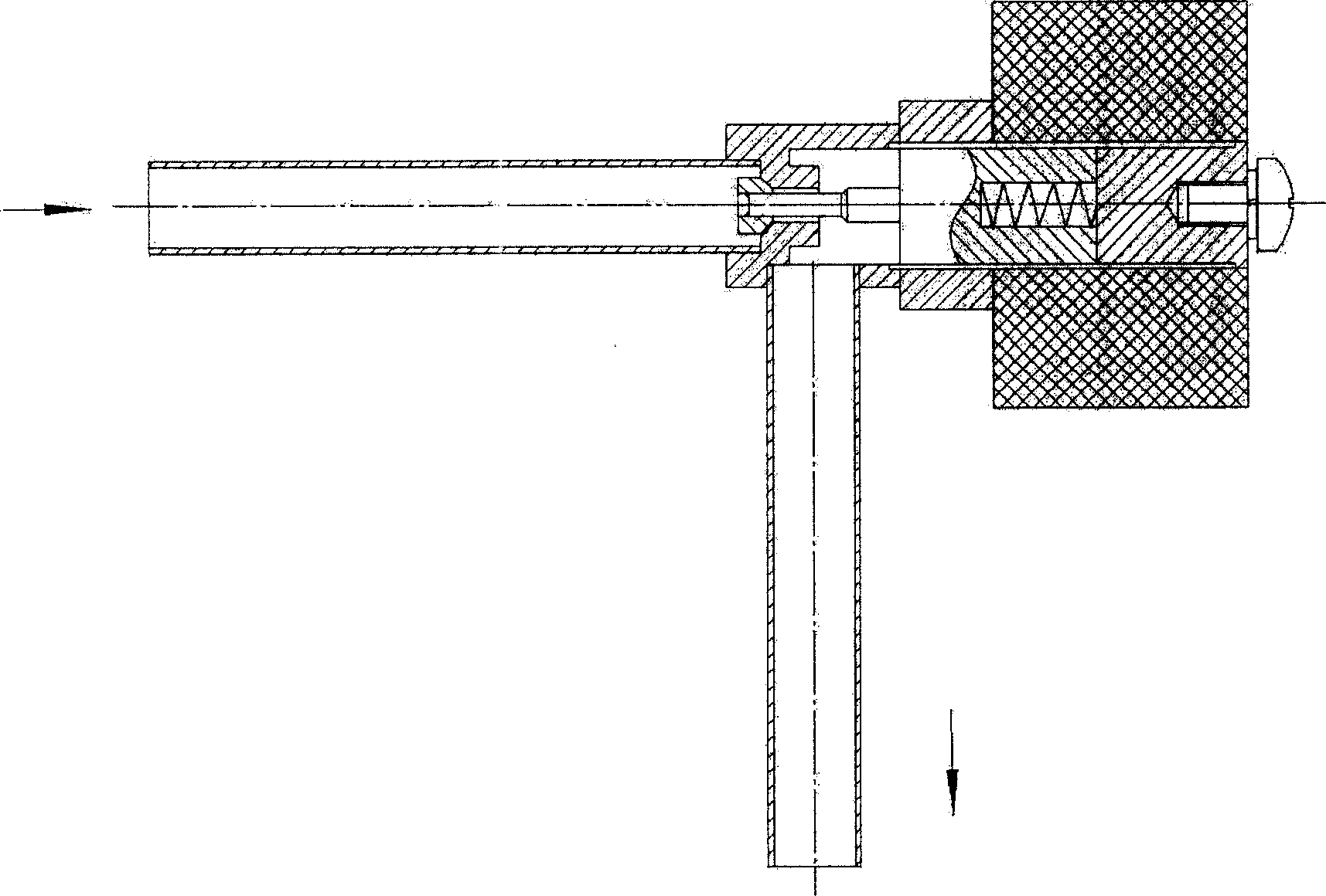 Normally open type magnetic valve