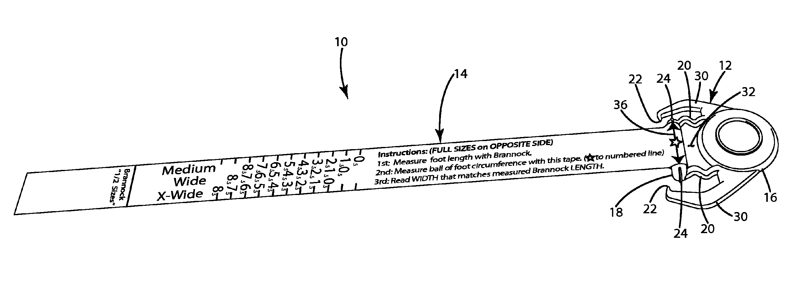 Anthropometric measuring device