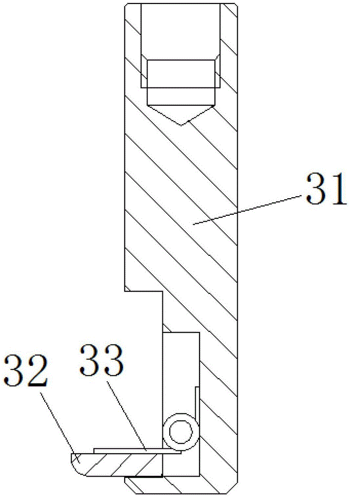 Diversion tank cover grasping cover pressing device