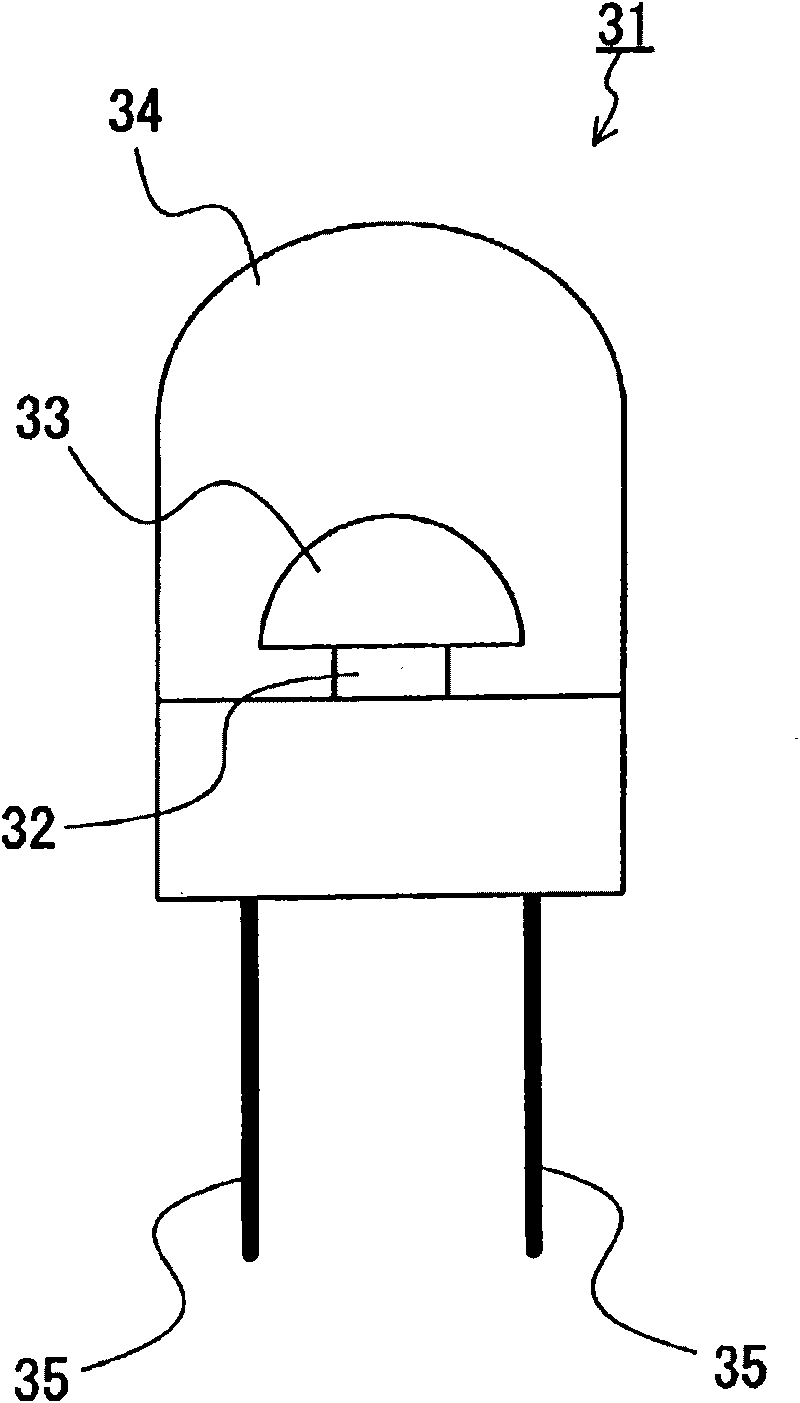 Optical element, titanium oxide glass used for the optical element, and light emitting method and light amplifying method using titanium oxide glass