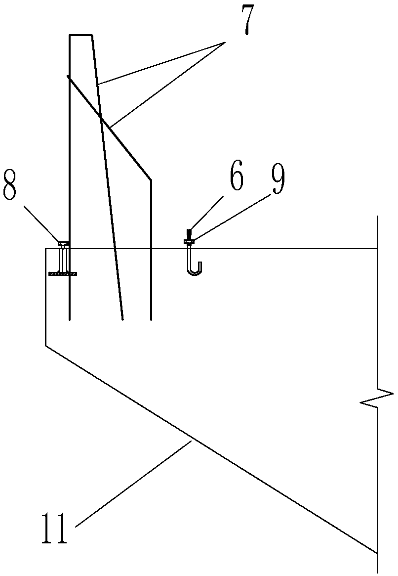 Prefabricated laminated anti-collision wall for urban viaduct and construction method thereof