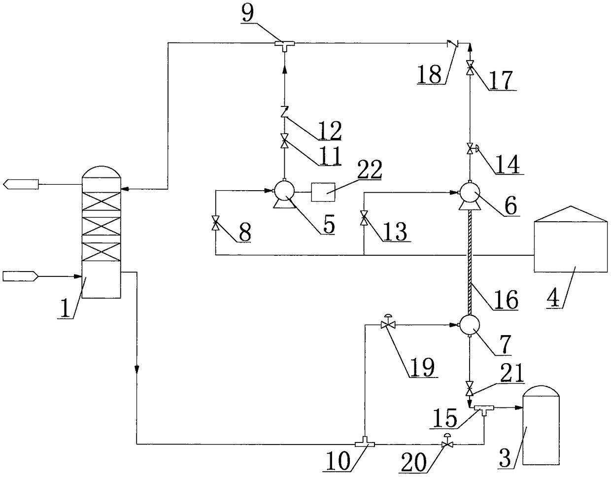 An energy-saving wet desulfurization device and process method