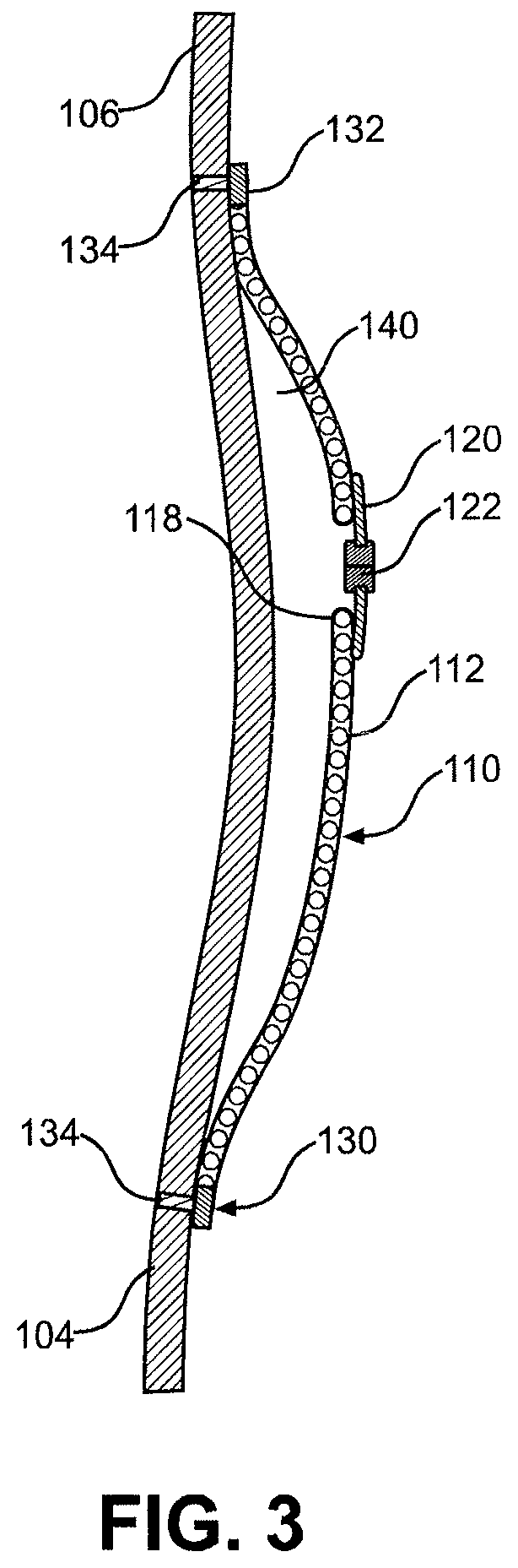 Sock having continuous storage chamber and method of making same