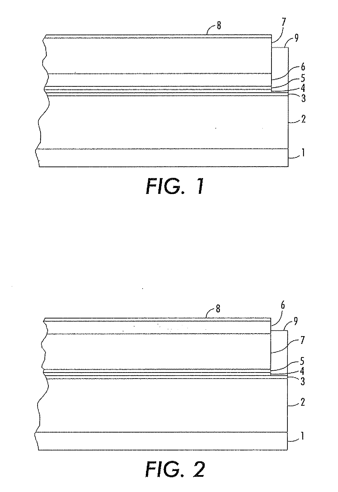 Imaging devices comprising structured organic films