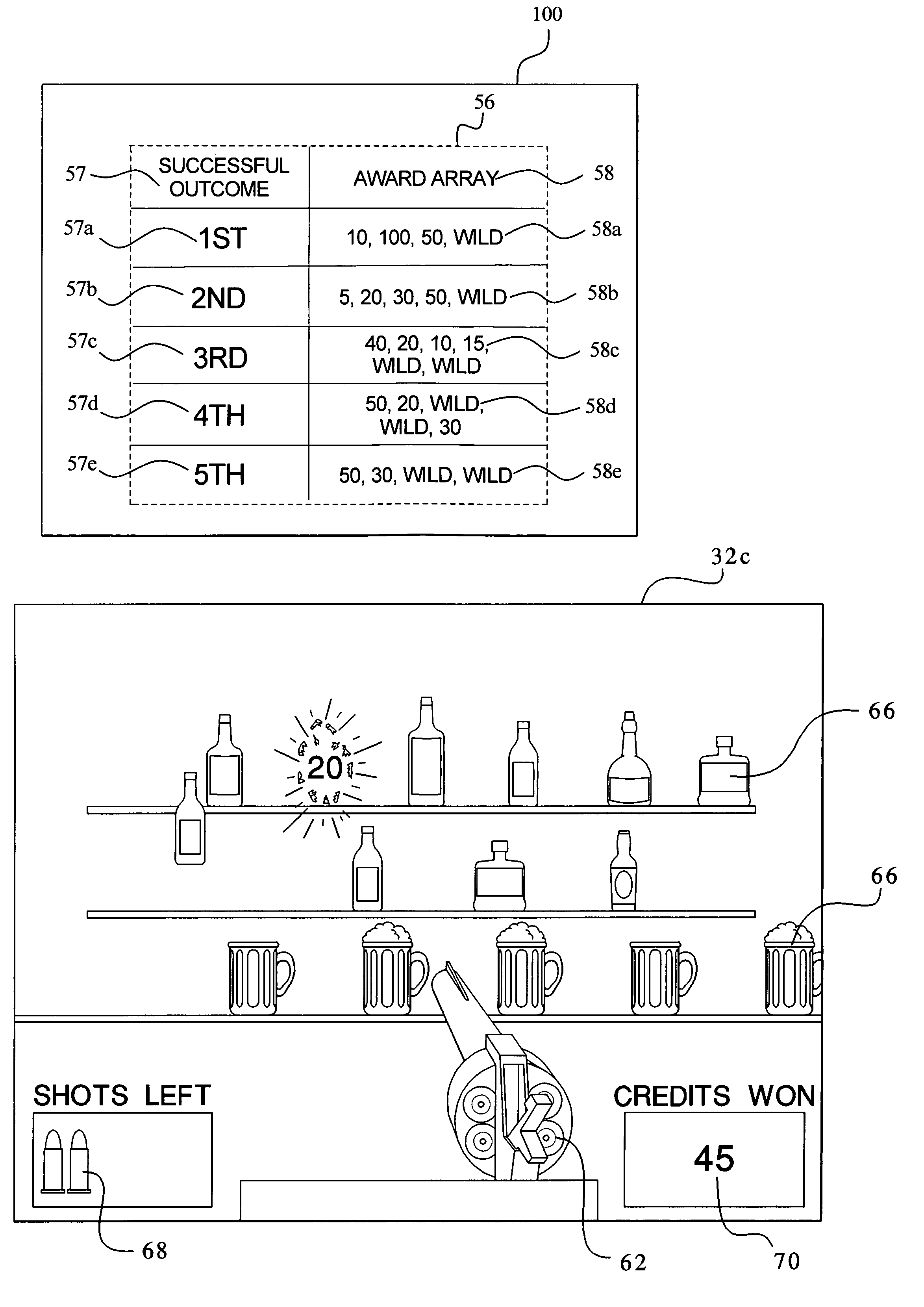 Gaming device having perceived skill