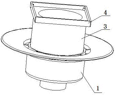 Novel multi-functional floor drain structure and construction method thereof