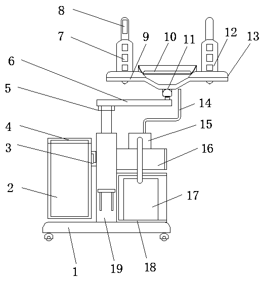 Dressing change auxiliary device for orthopedics