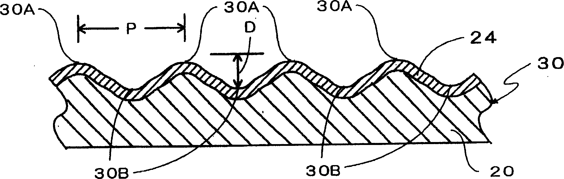 Dazzle reflection preventing film mfg. method and its device, and dazzle reflection preventing film