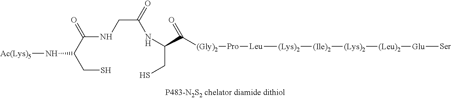 Chelation of metals to thiol groups using in situ reduction of disulfide-containing compounds by phosphines