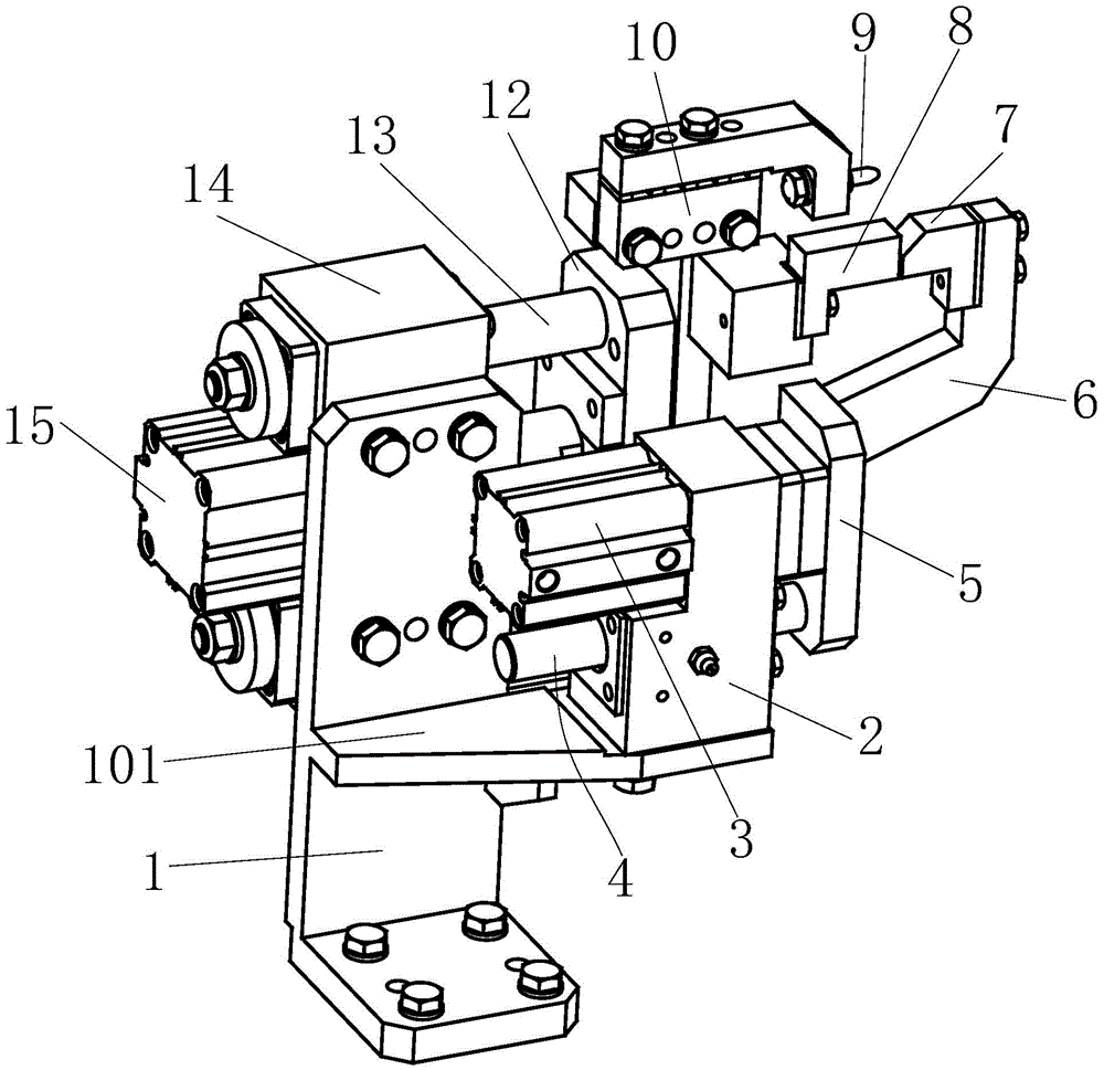 A welding fixture for the middle bracket assembly of the instrument panel beam