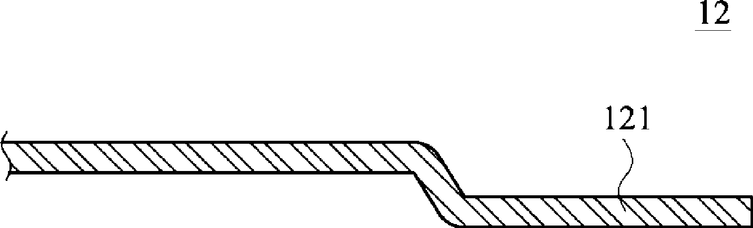 Lead frame structure and surface sticking semiconductor packaging structure formed by same