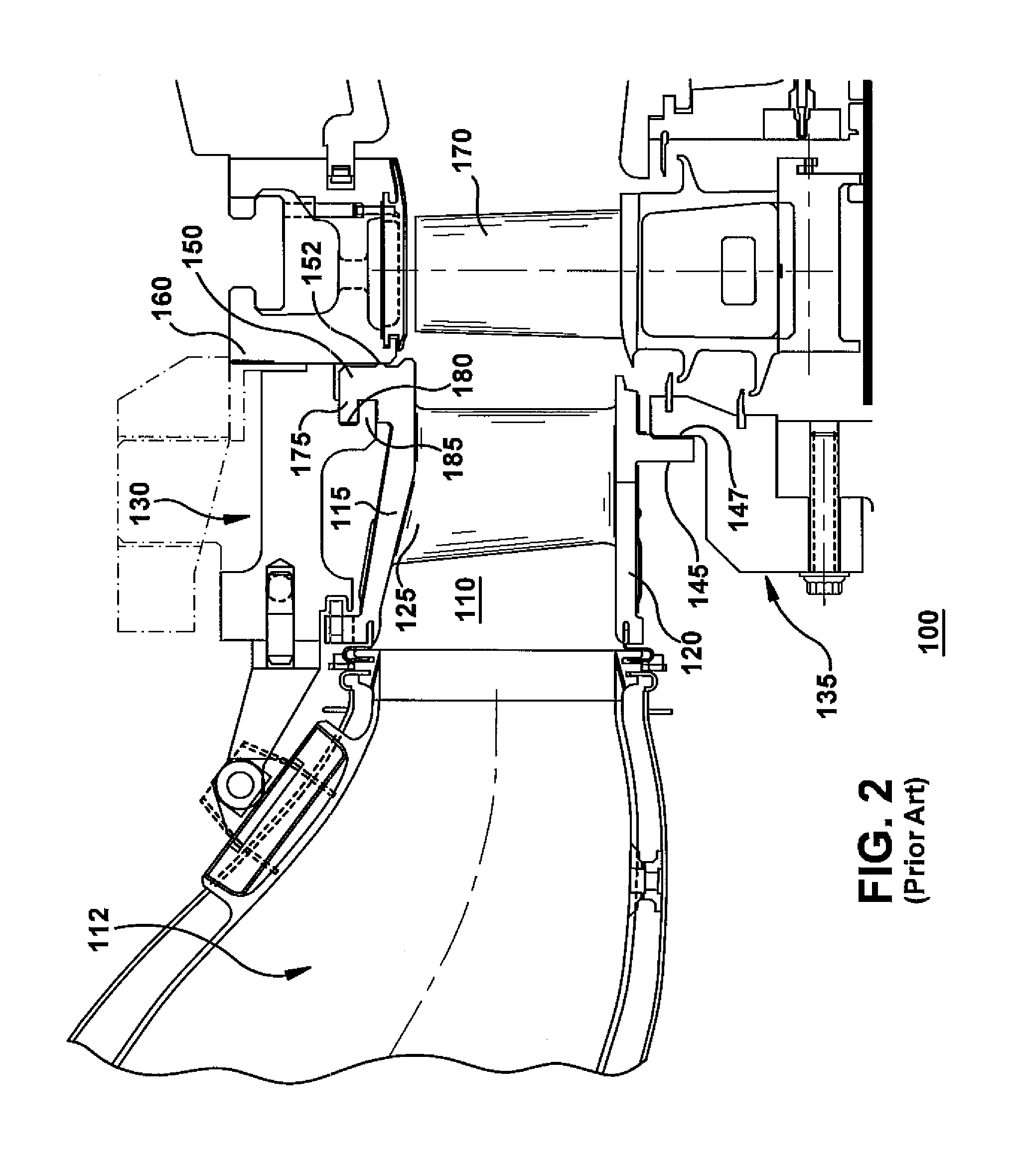 Outer sidewall retention scheme for a singlet first stage nozzle