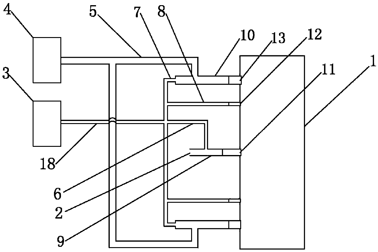 A pulverized coal low NOx oxygen-enriched combustion device