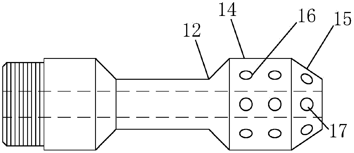 A pulverized coal low NOx oxygen-enriched combustion device