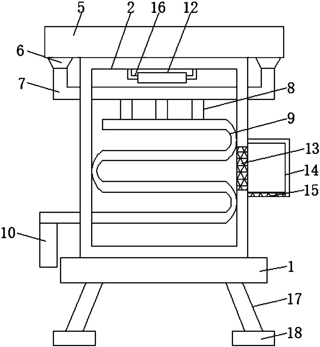 Electric power distribution cabinet with cooling function