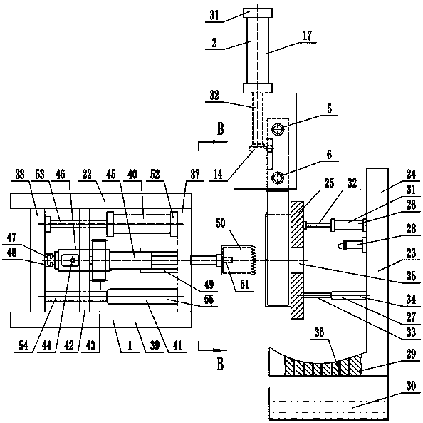 A metal disc cutting device