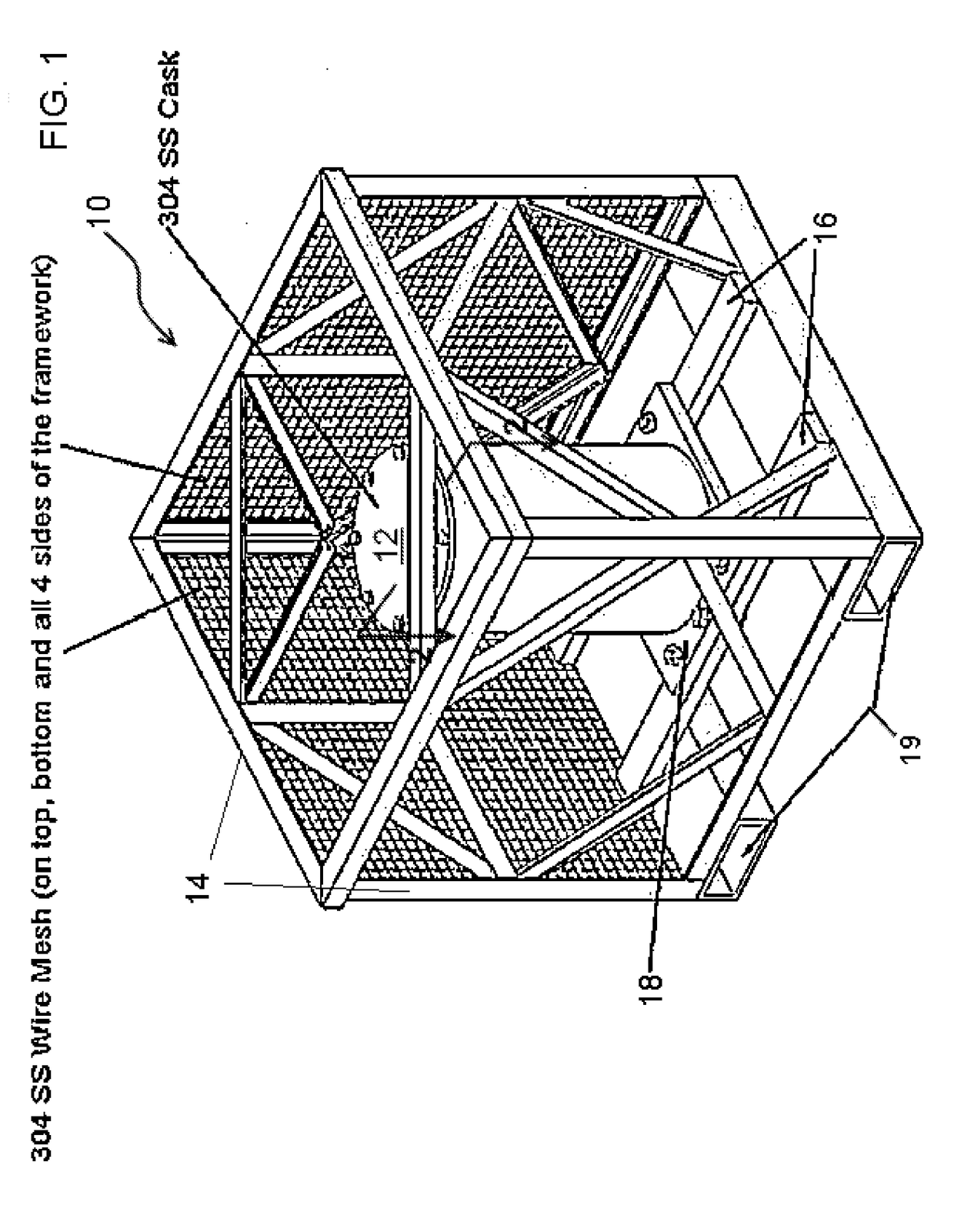 Packaging design for storage, transportation, and disposal of disused radiological sources