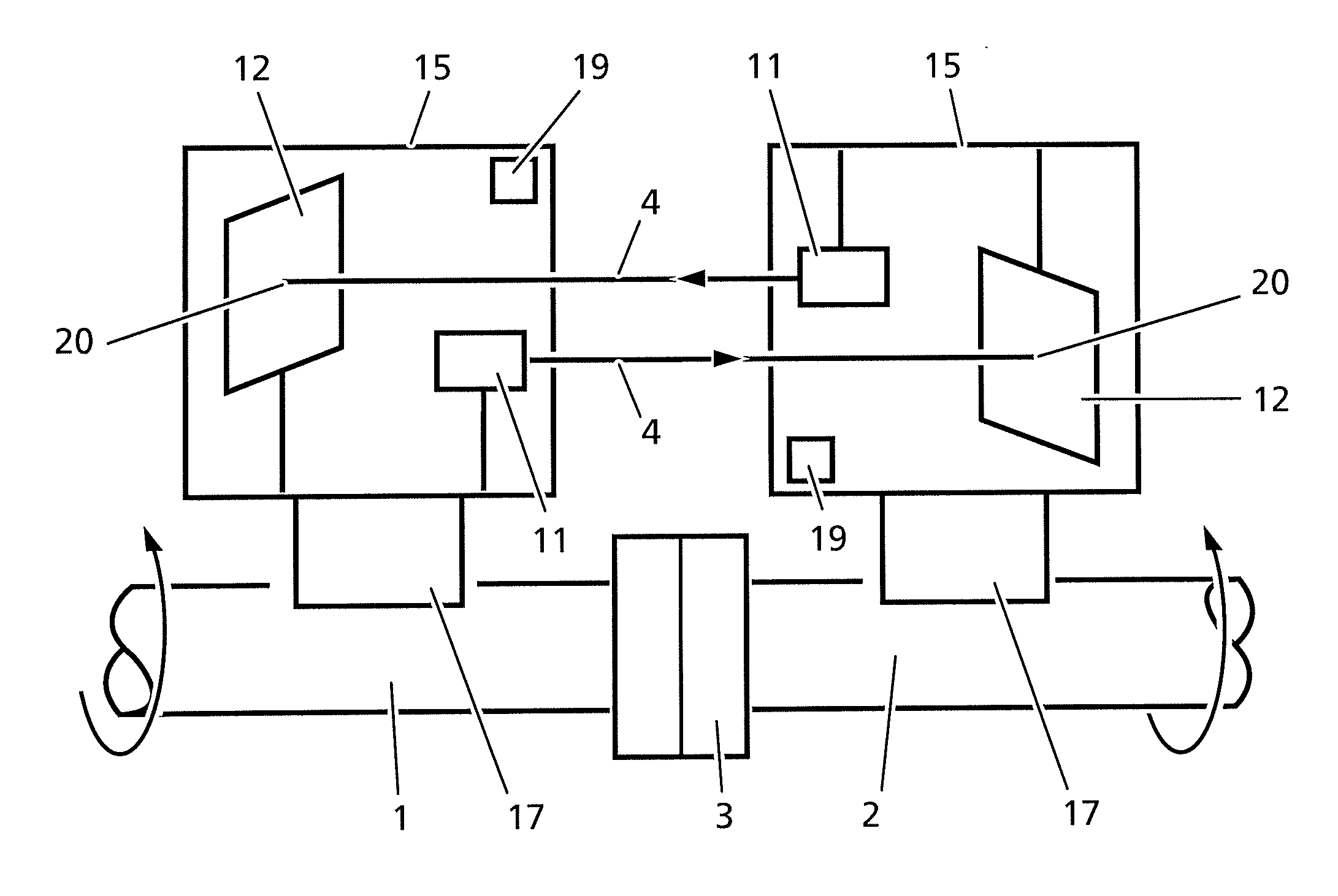 Device for measuring the relative alignment of two articles, method for determining a quality characteristic and vibration measurement device and method