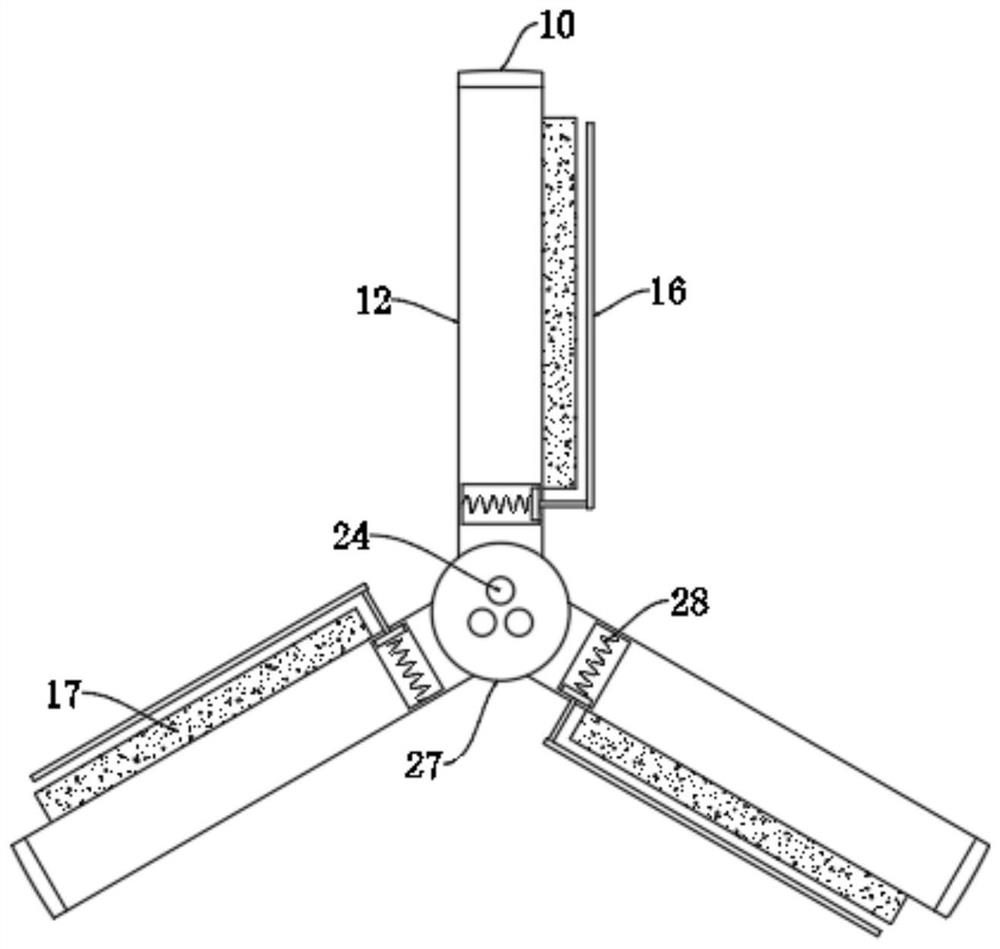 Water body floating oil collecting device